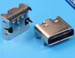 16P SMD L=6.5mm soket perempuan penyambung USB 3.1 jenis C